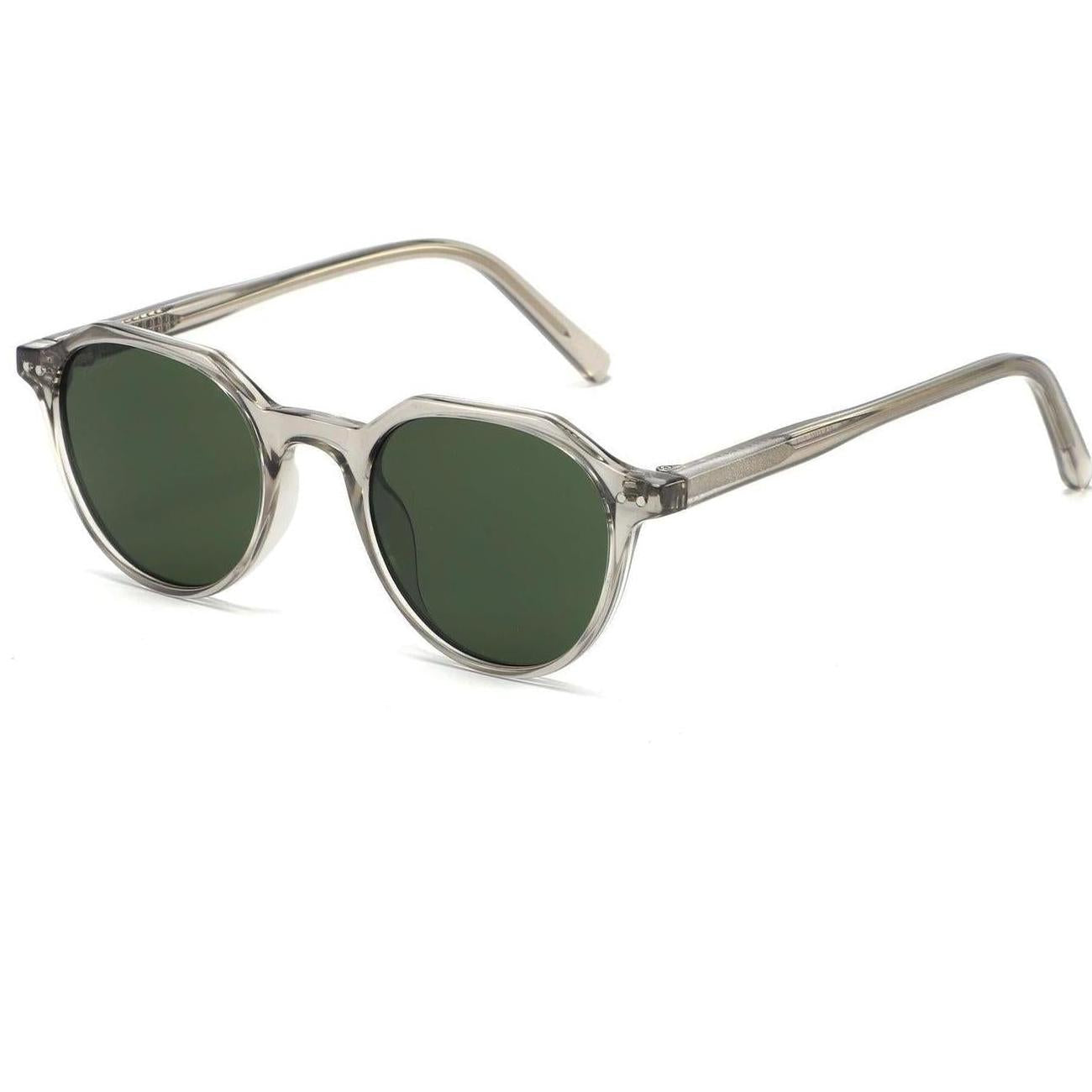 Lunettes de soleil SOLIS Gris Clair & Vert Sauvage - Rivellia®