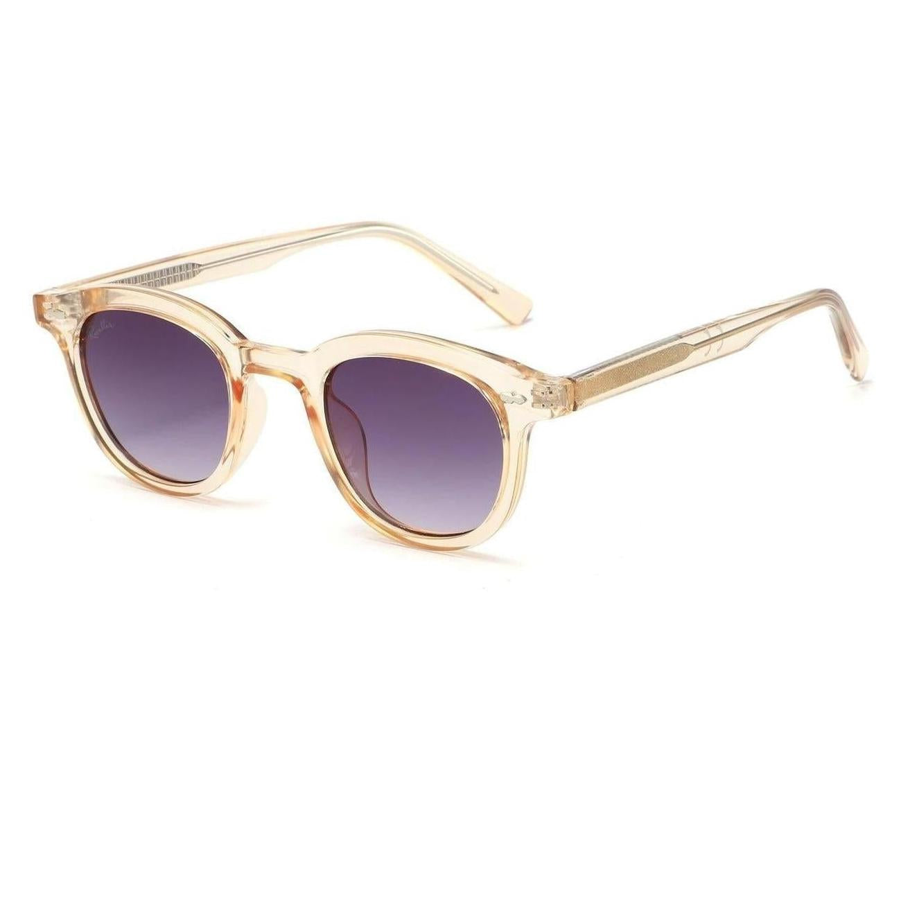 Lunettes de soleil NYRA Pêche Clair & Violet - Rivellia®
