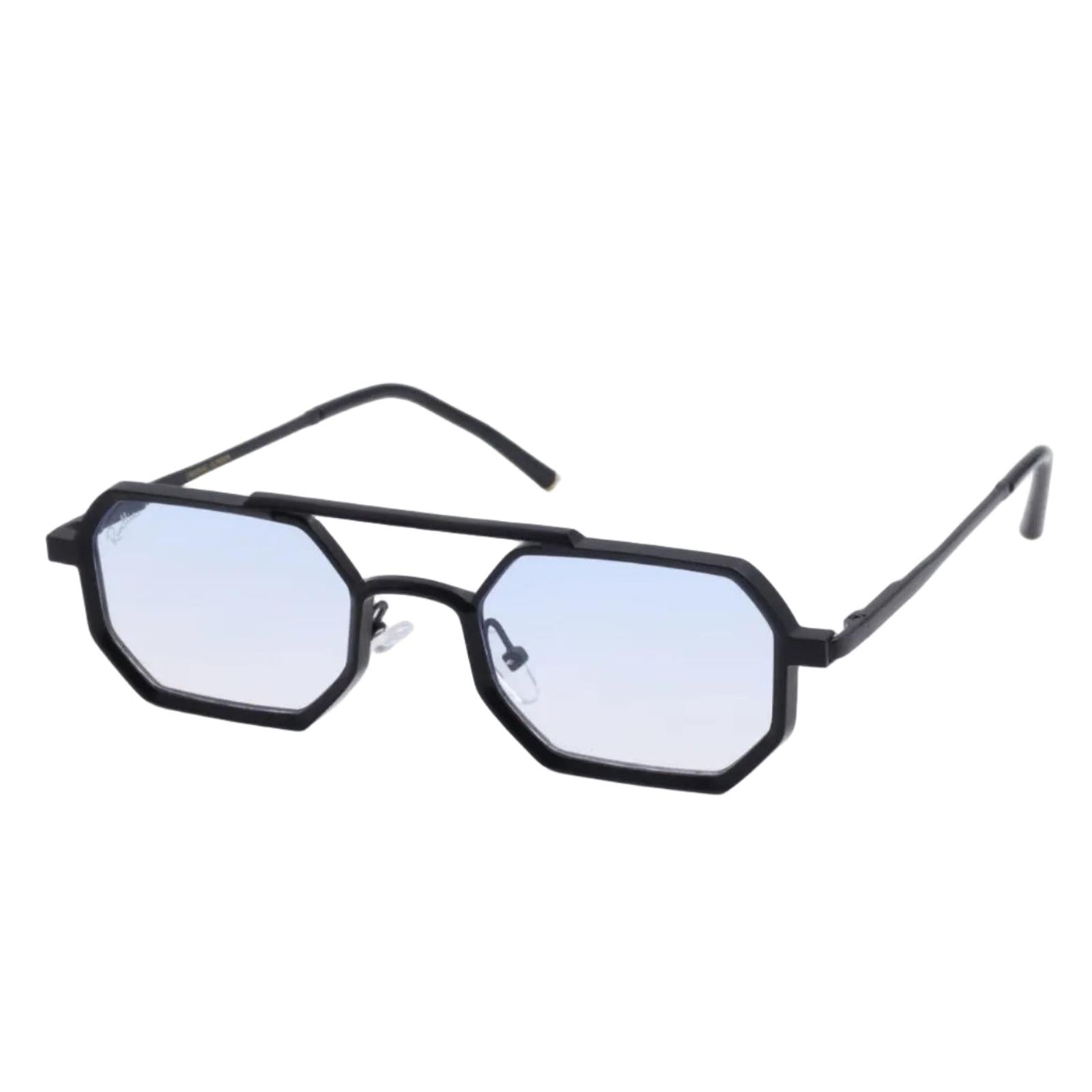 Lunettes de soleil LONDON Noir & Bleu Ciel - Rivellia®