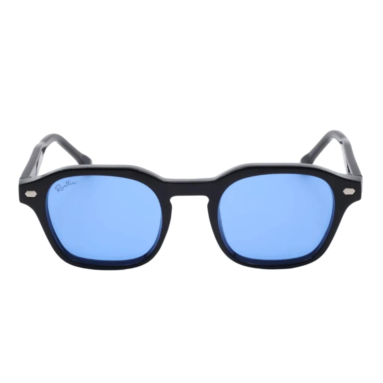 Lunettes de soleil BONIFACIO Noir & Bleu - Rivellia®