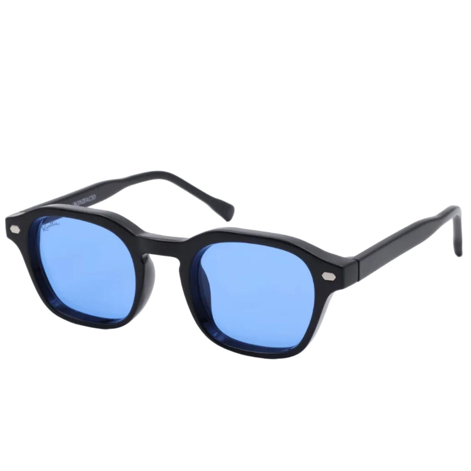 Lunettes de soleil BONIFACIO Noir & Bleu - Rivellia®