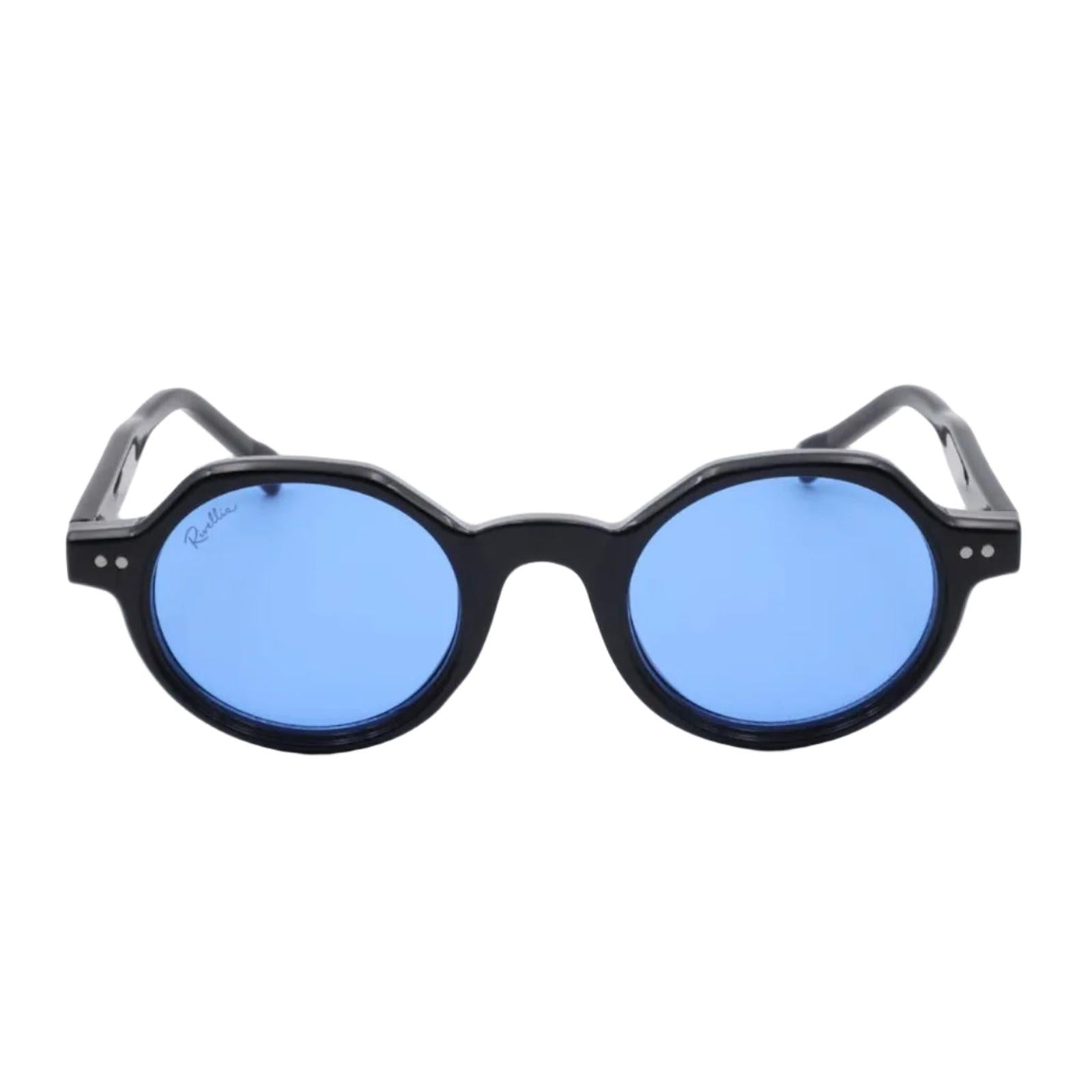 Lunettes de soleil VENISE Noir & Bleu - Rivellia®