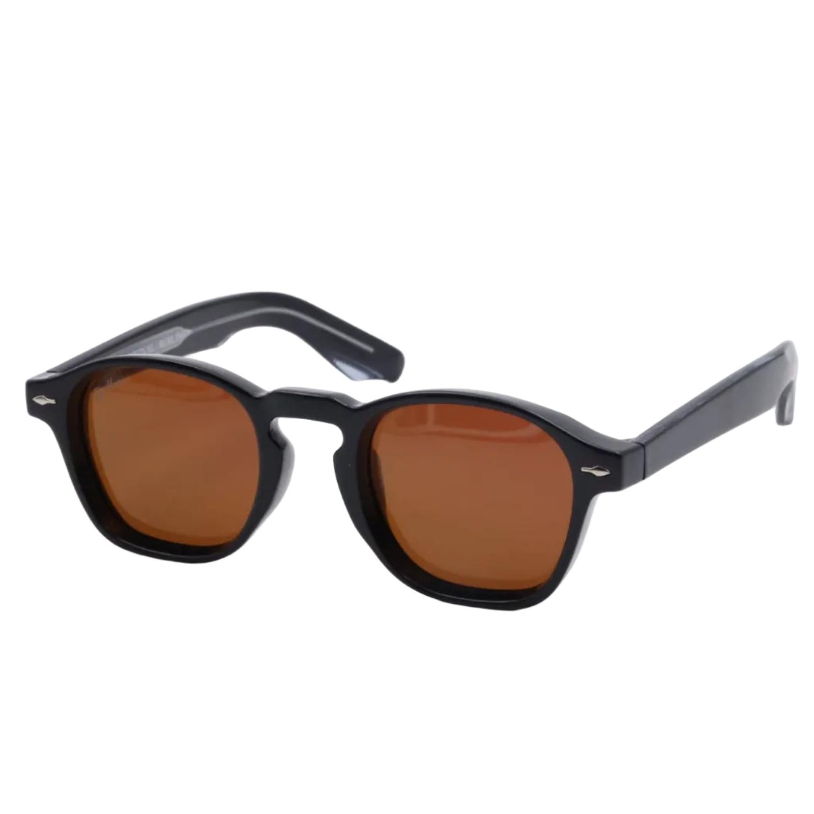 Lunettes de soleil BERLIN Noir & Polarisés Marrons - Rivellia®