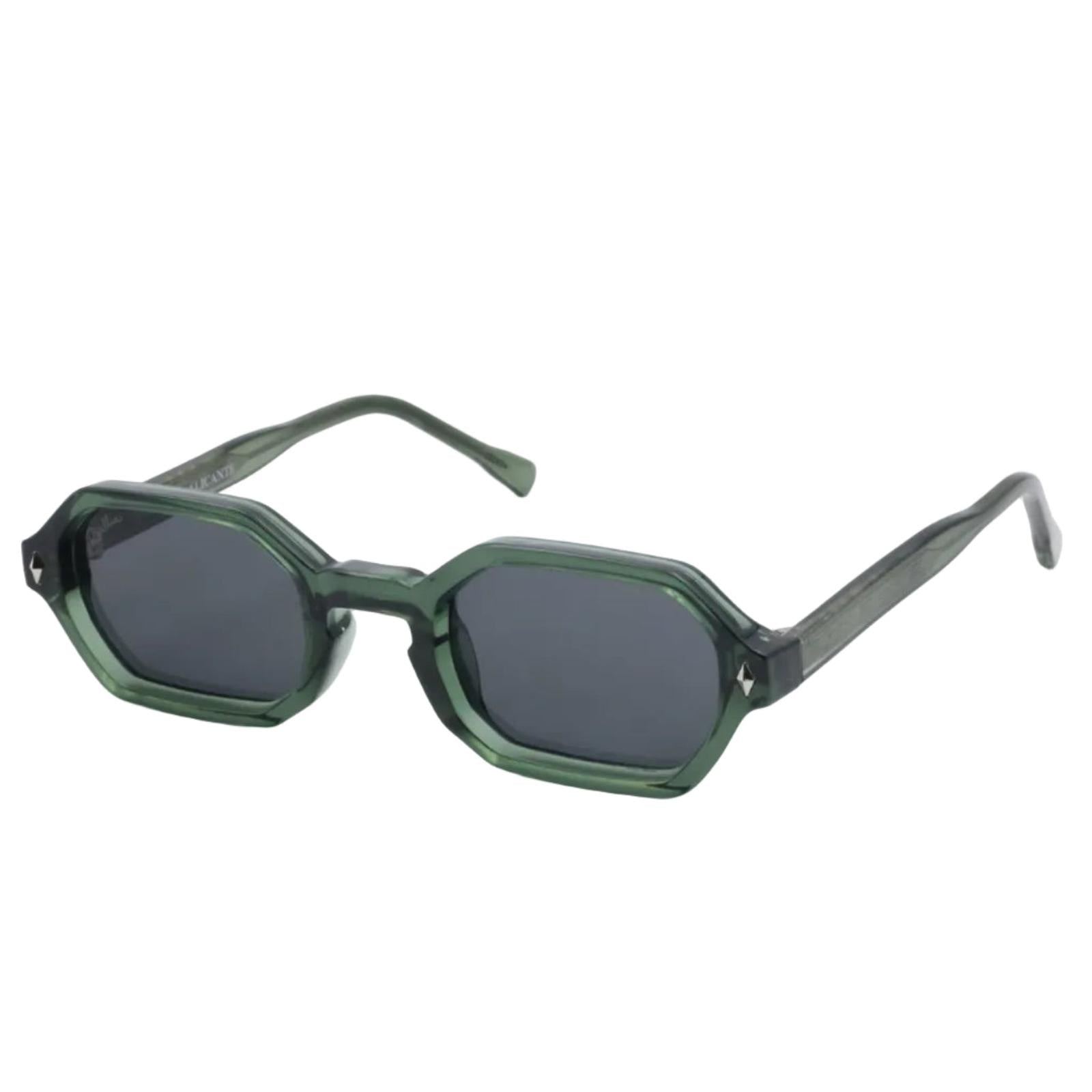 Lunettes de soleil ALICANTE Vert & Noir - Rivellia®