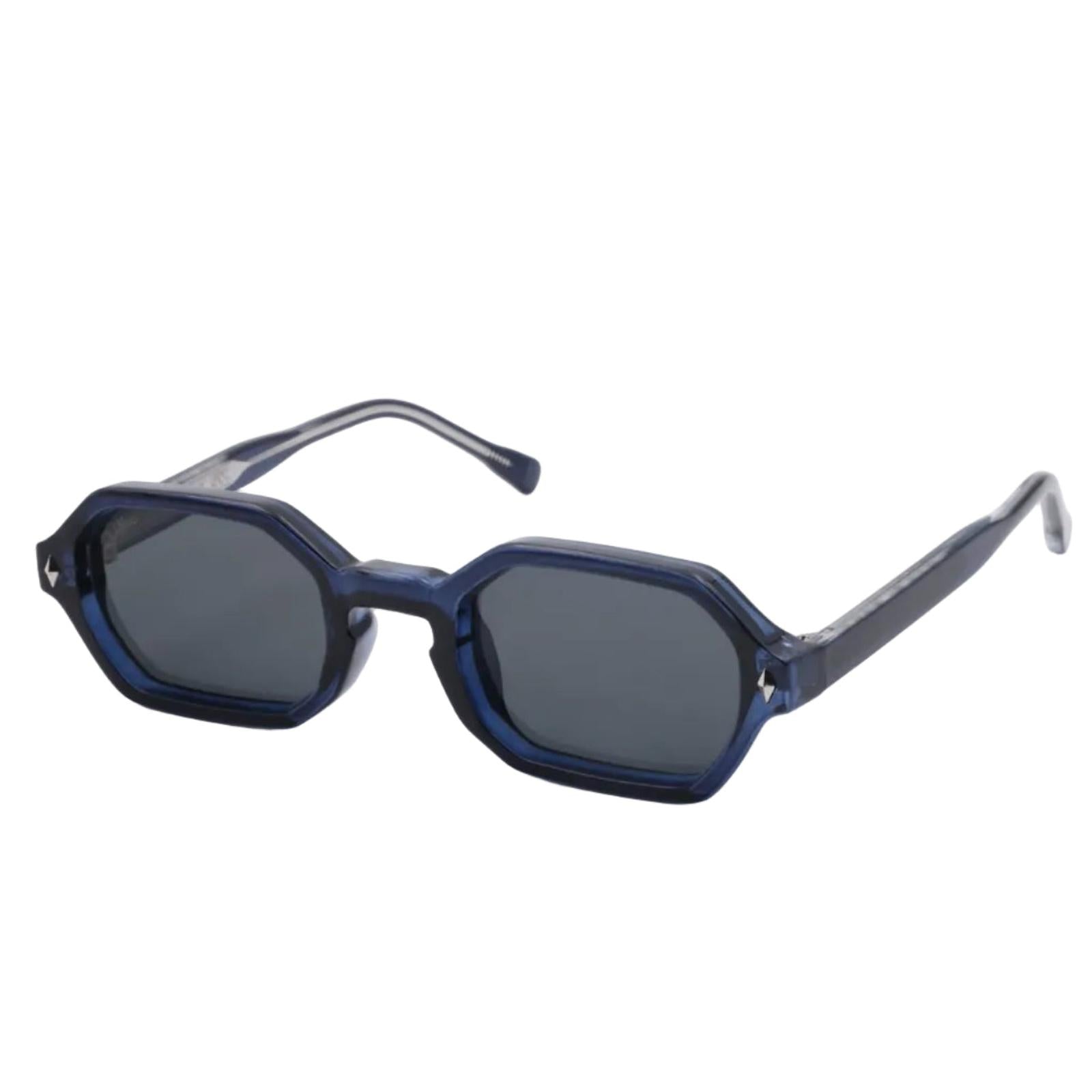 Lunettes de soleil ALICANTE Bleu & Noir - Rivellia®