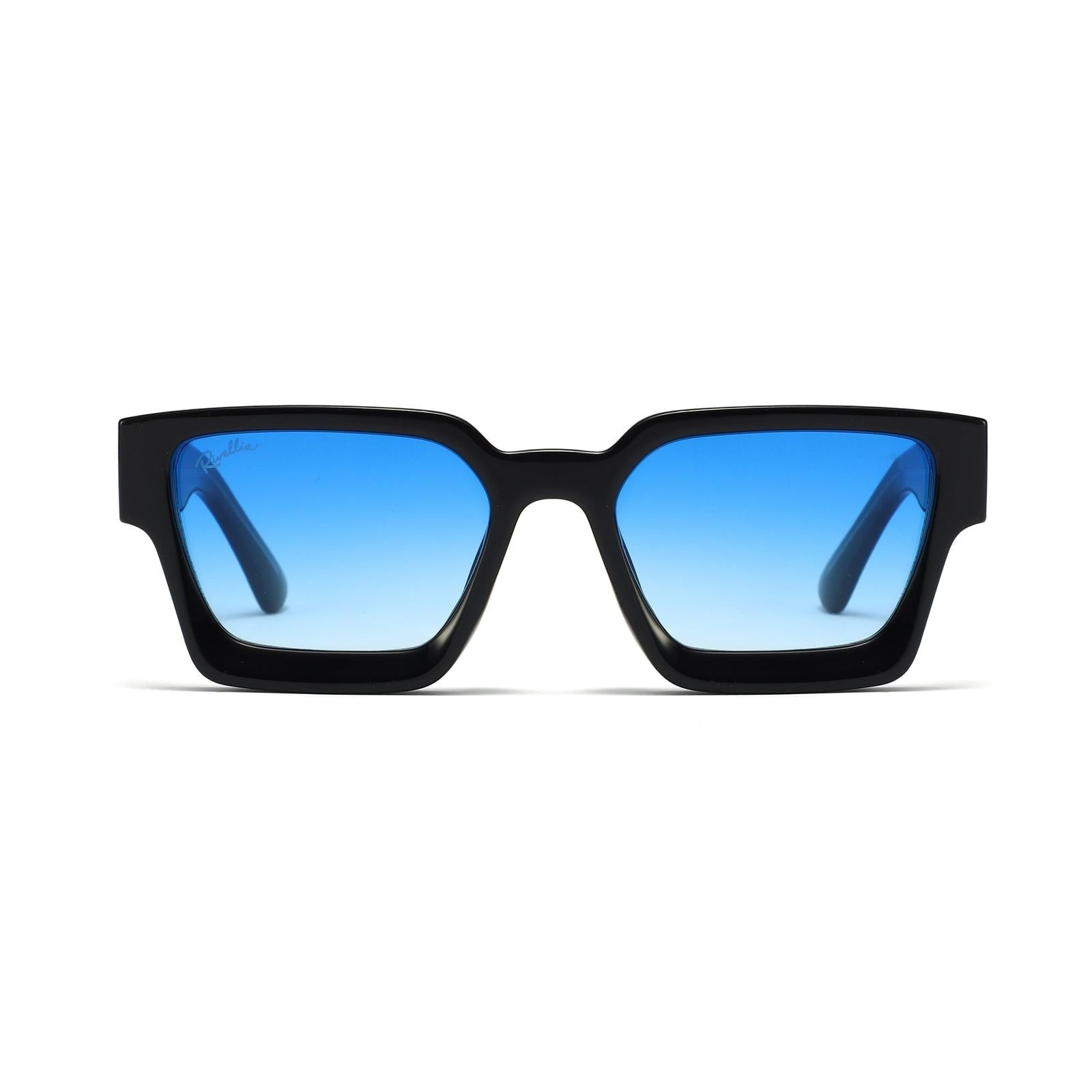 Lunettes de soleil CALYPSO Noir & Bleu - Rivellia®