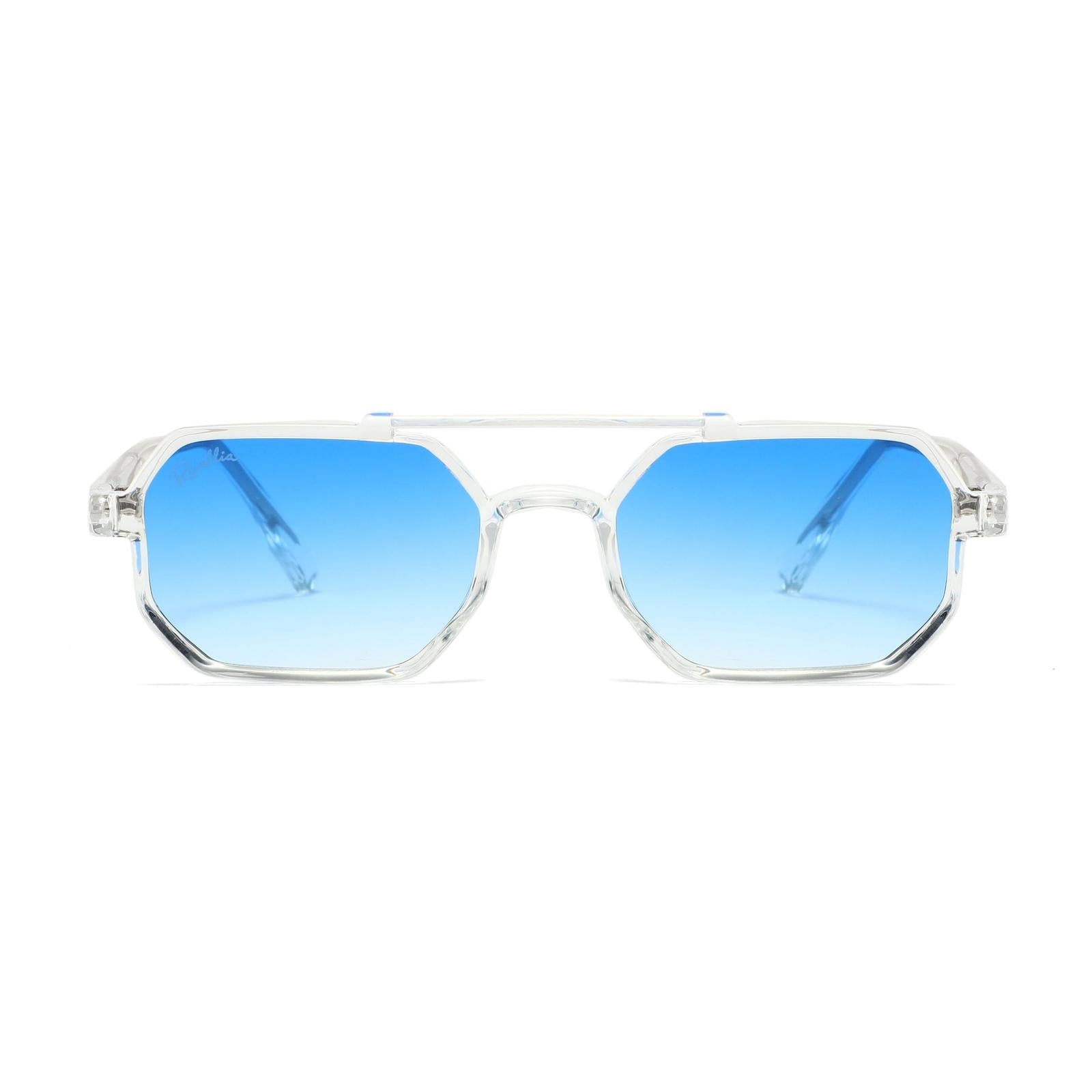 Lunettes de soleil LYARA Clair & Bleu - Rivellia®