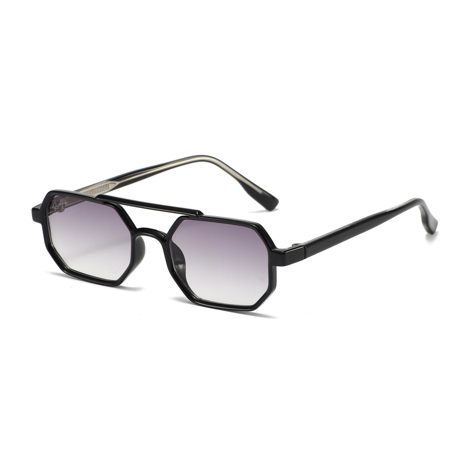 Lunettes de soleil LYARA Noir & Gris Clair - Rivellia®
