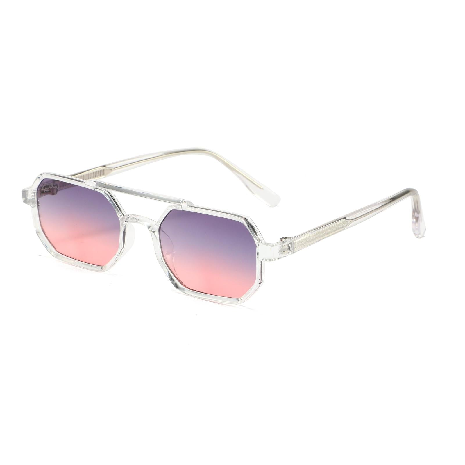 Lunettes de soleil LYARA Clair & Rose Dégradé - Rivellia®