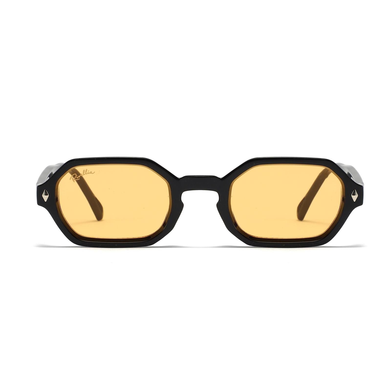 Lunettes de soleil NOREA Noir & Orange - Rivellia®