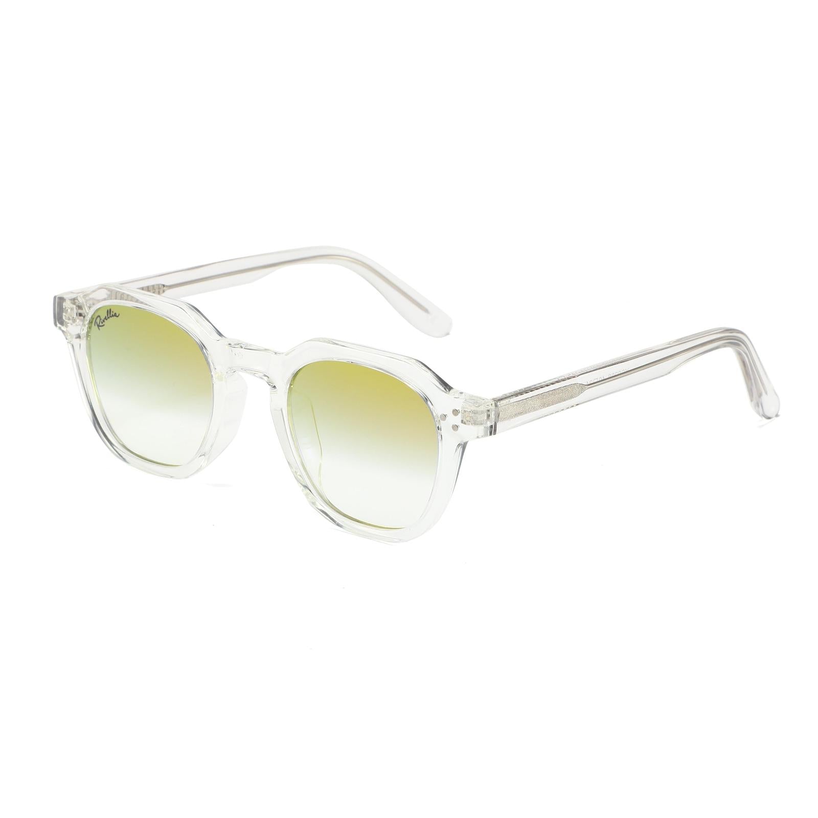 Lunettes de soleil AURA Clair & Miroir Jaune - Rivellia®