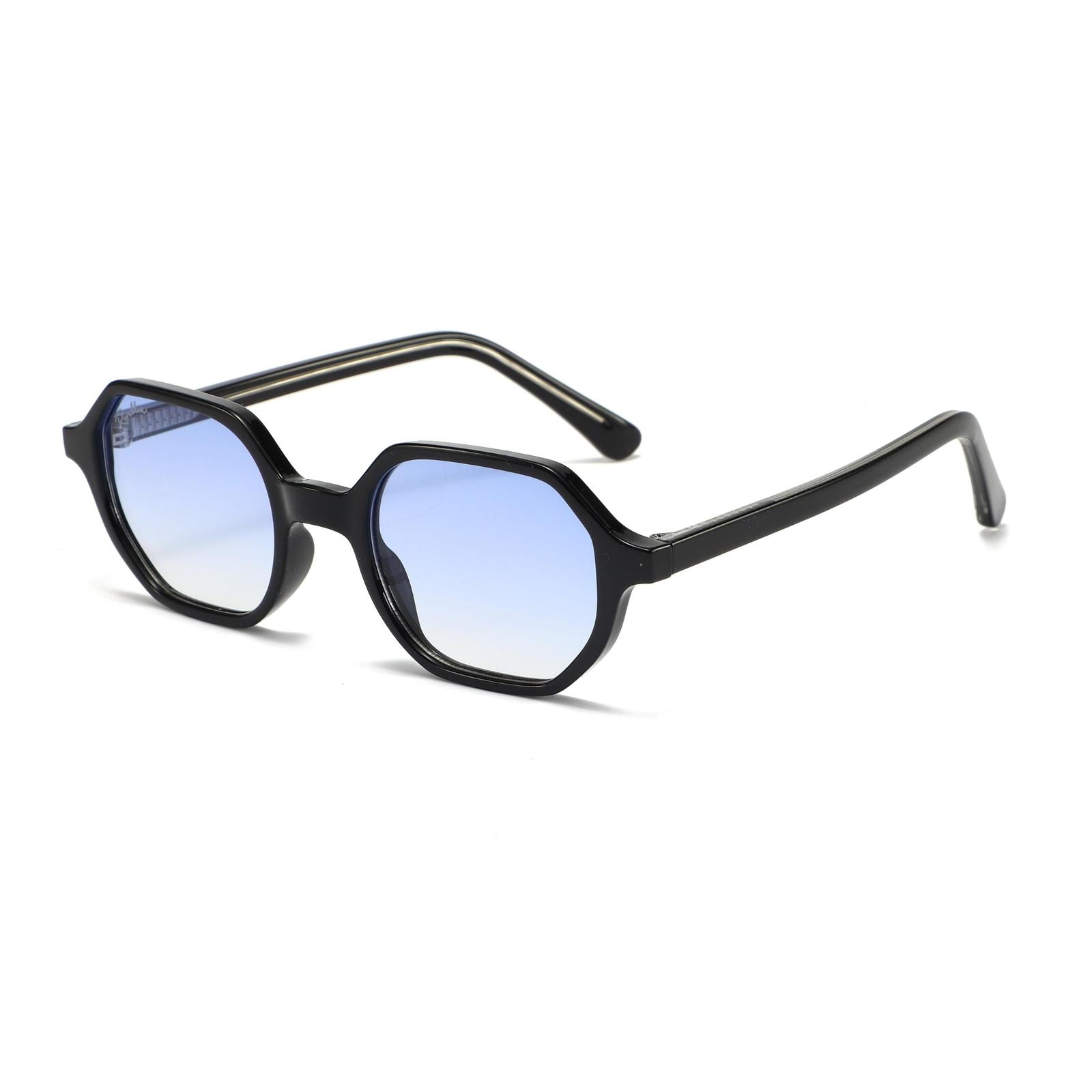 Lunettes de soleil NAERIS Noir & Bleu Ciel - Rivellia®
