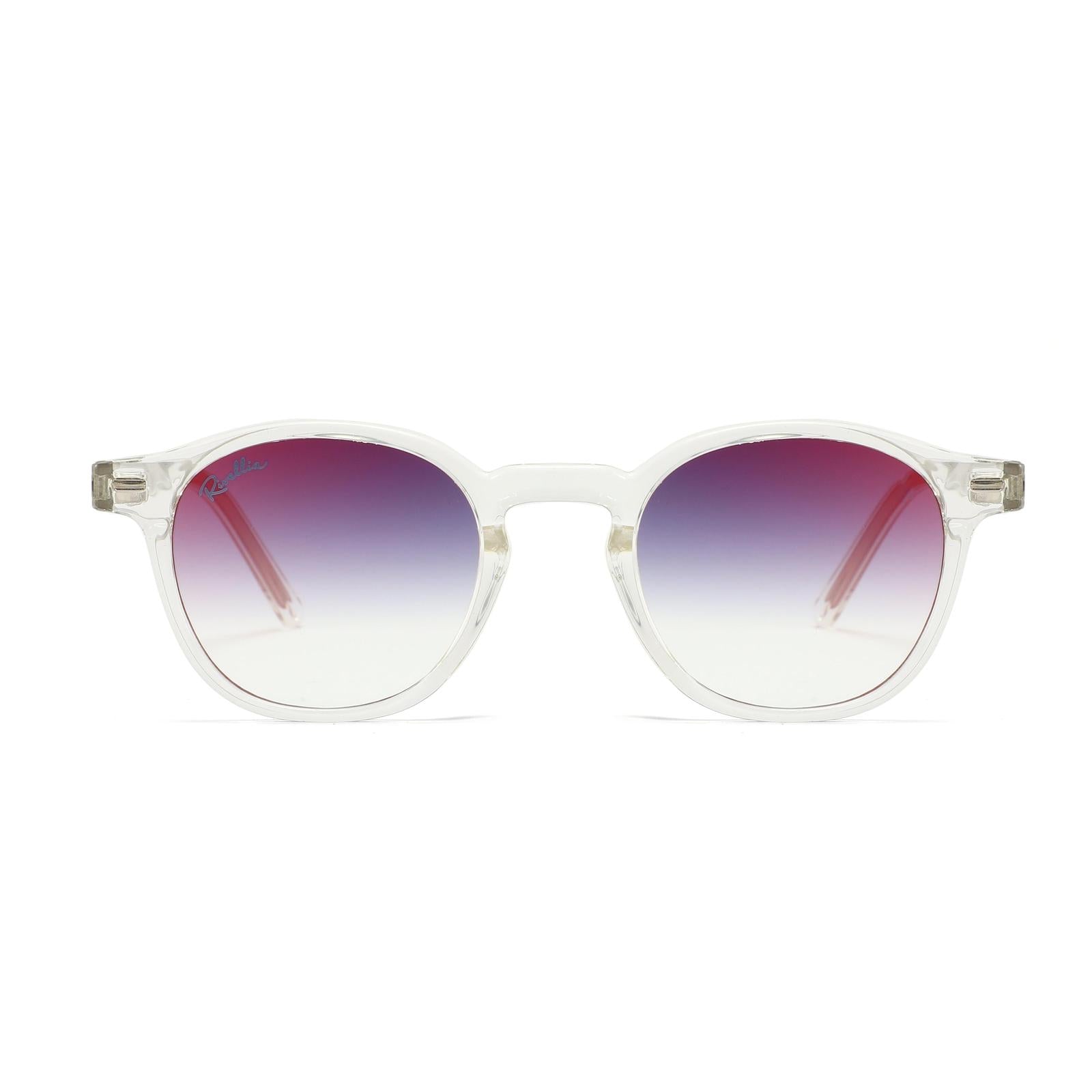 Lunettes de soleil ZENITH Clair & Miroir Orange - Rivellia®