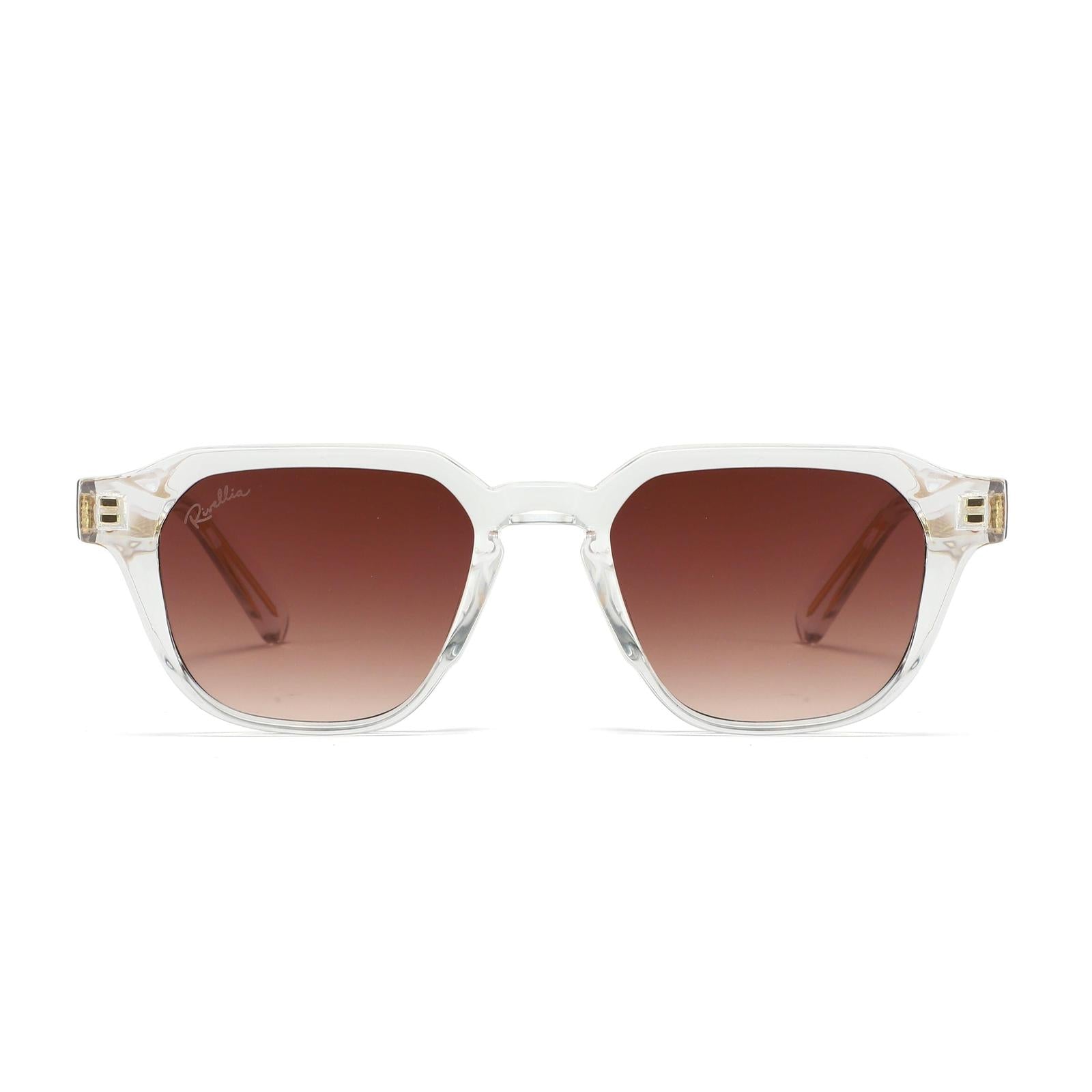 Lunettes de soleil ISKA Clair & Marron - Rivellia®