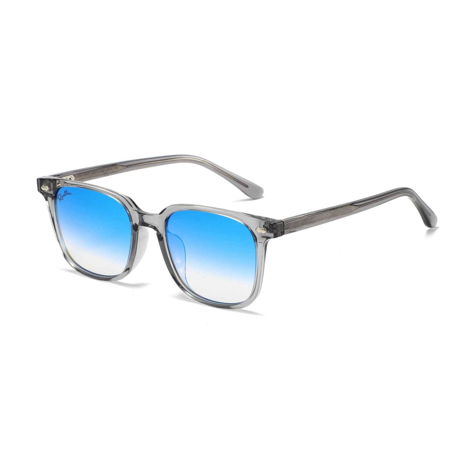 Lunettes de soleil MIRAGE Gris & Miroir Bleu - Rivellia®