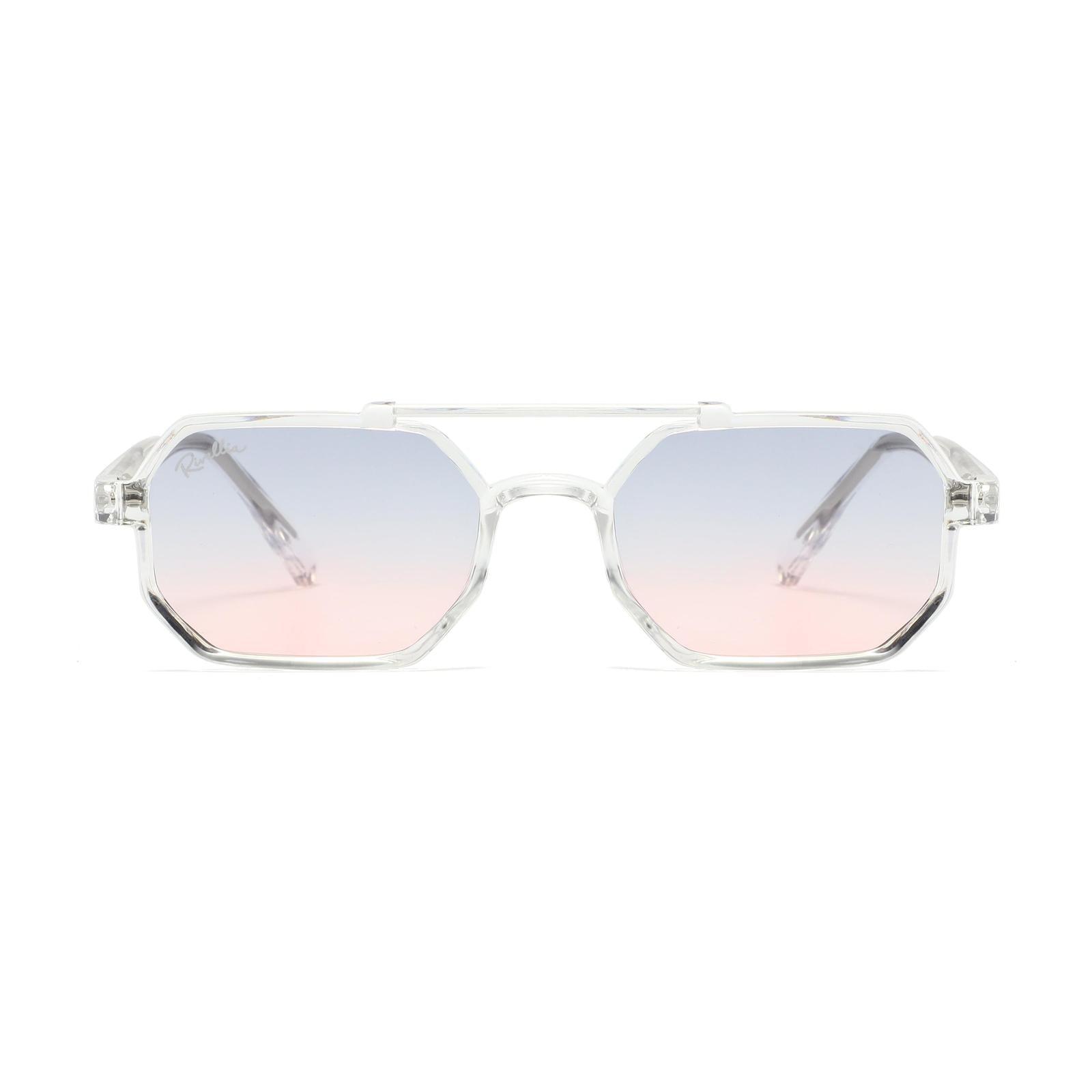 Lunettes de soleil LYARA Clair & Violet Dégradé - Rivellia®