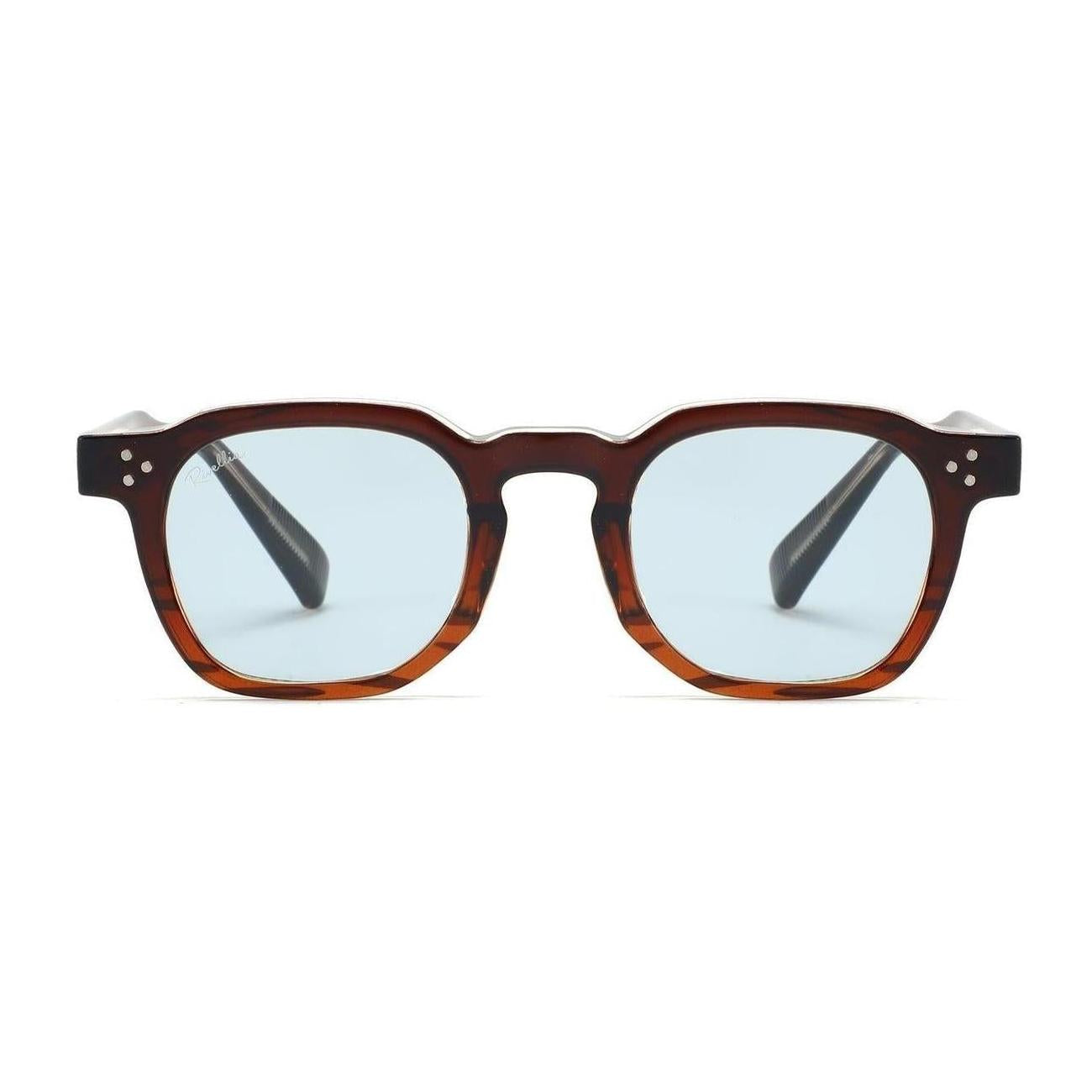 Lunettes de soleil THALEA Écaille & Bleu Clair - Rivellia®