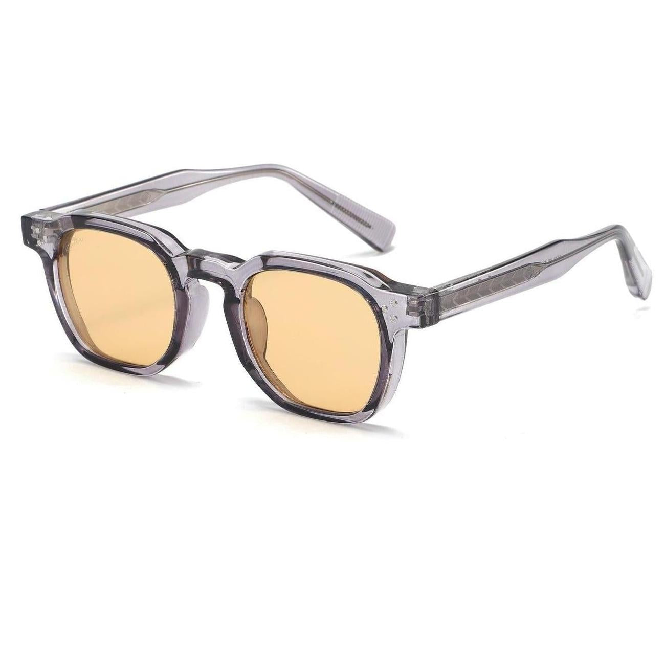 Lunettes de soleil THALEA Gris & Jaune - Rivellia®