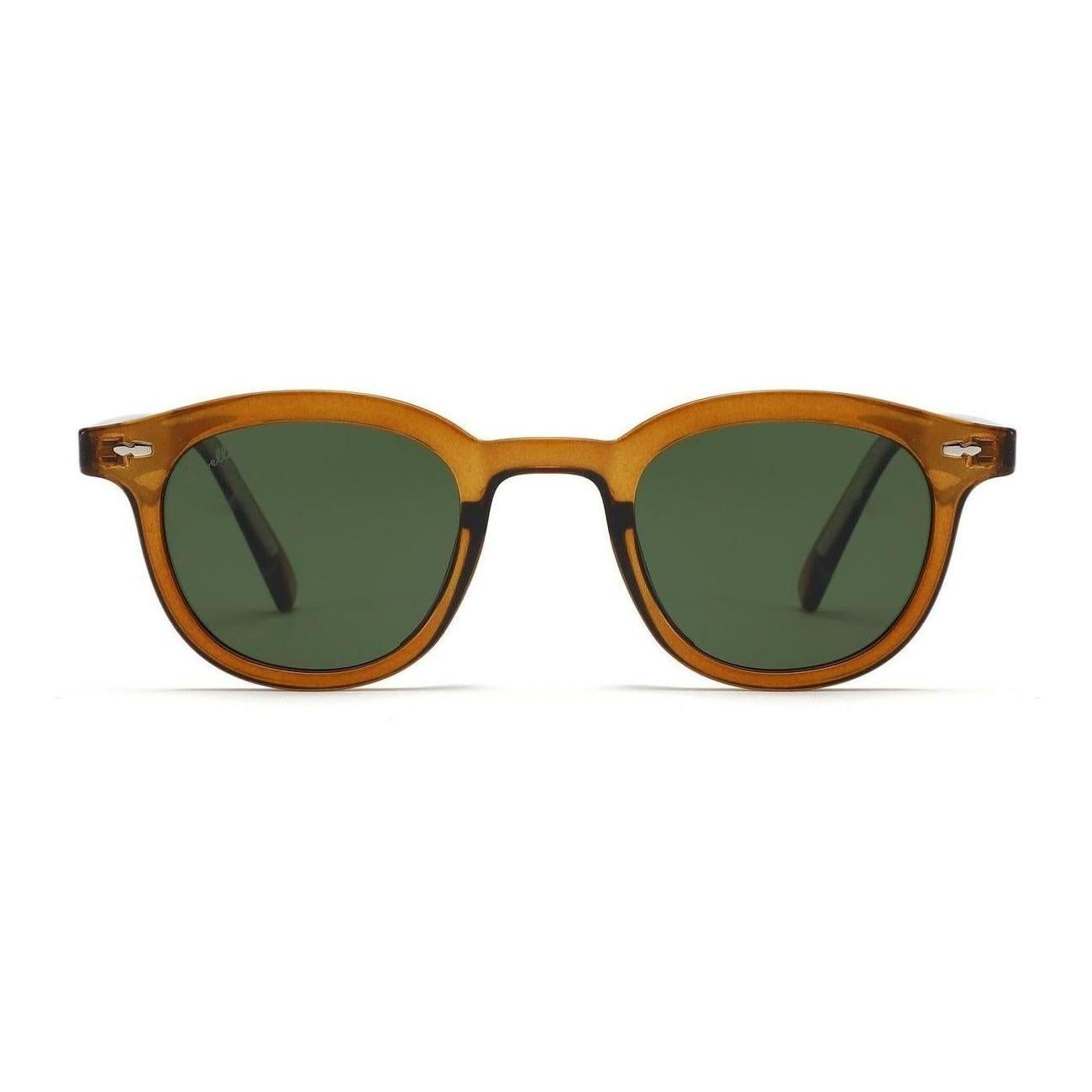 Lunettes de soleil NYRA Marron & Vert Sauvage - Rivellia®