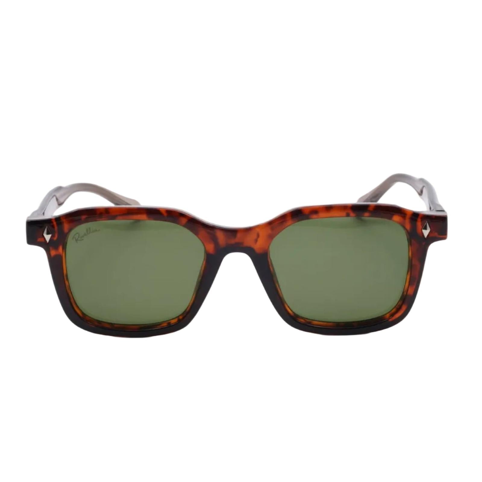 Lunettes de soleil IBIZA Écaille & Vert - Rivellia®