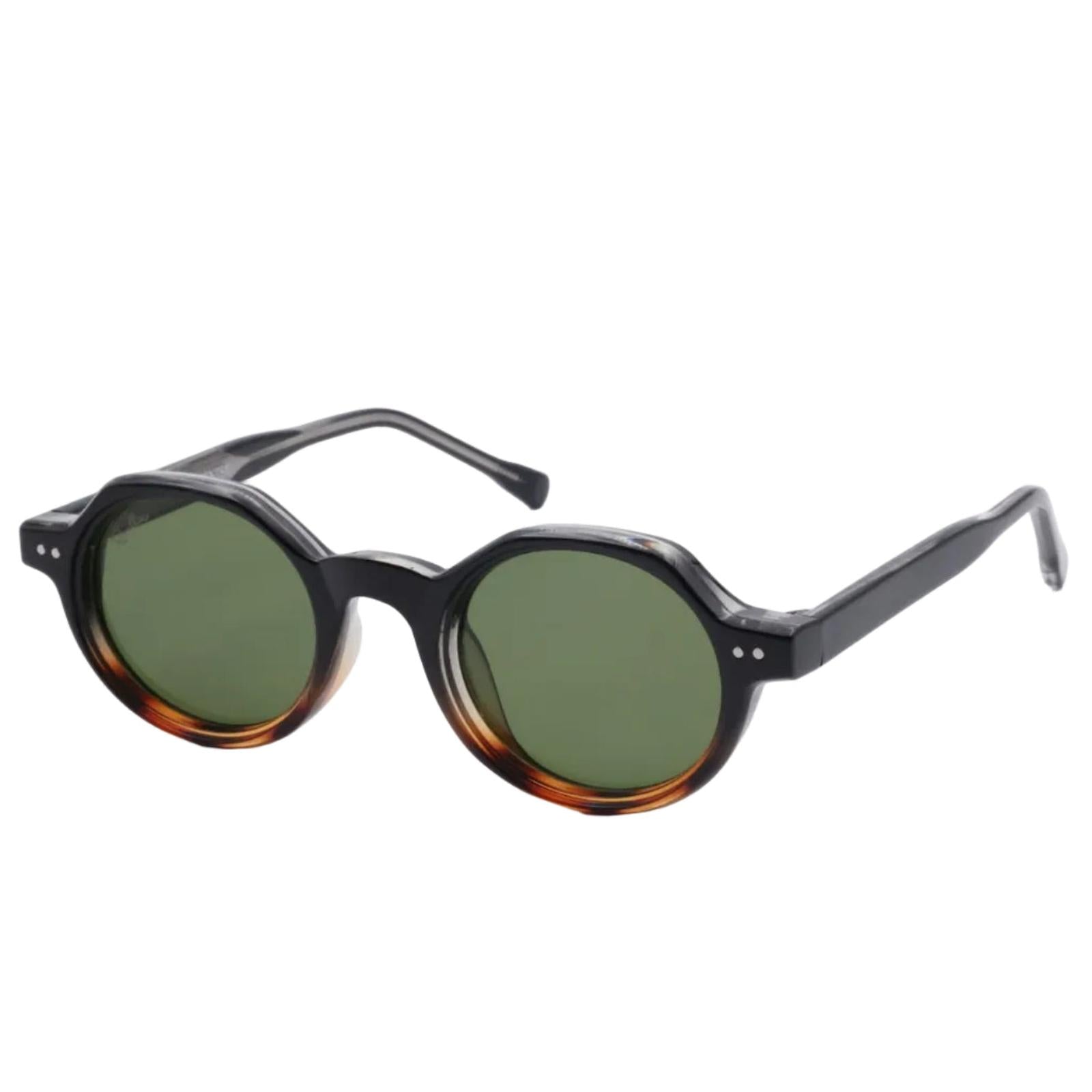 Lunettes de soleil VENISE Écaille & Vert - Rivellia®