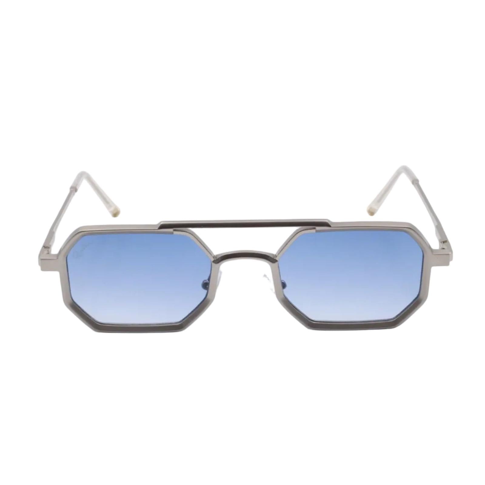 Lunettes de soleil LONDON Gris & Bleu Clair - Rivellia®