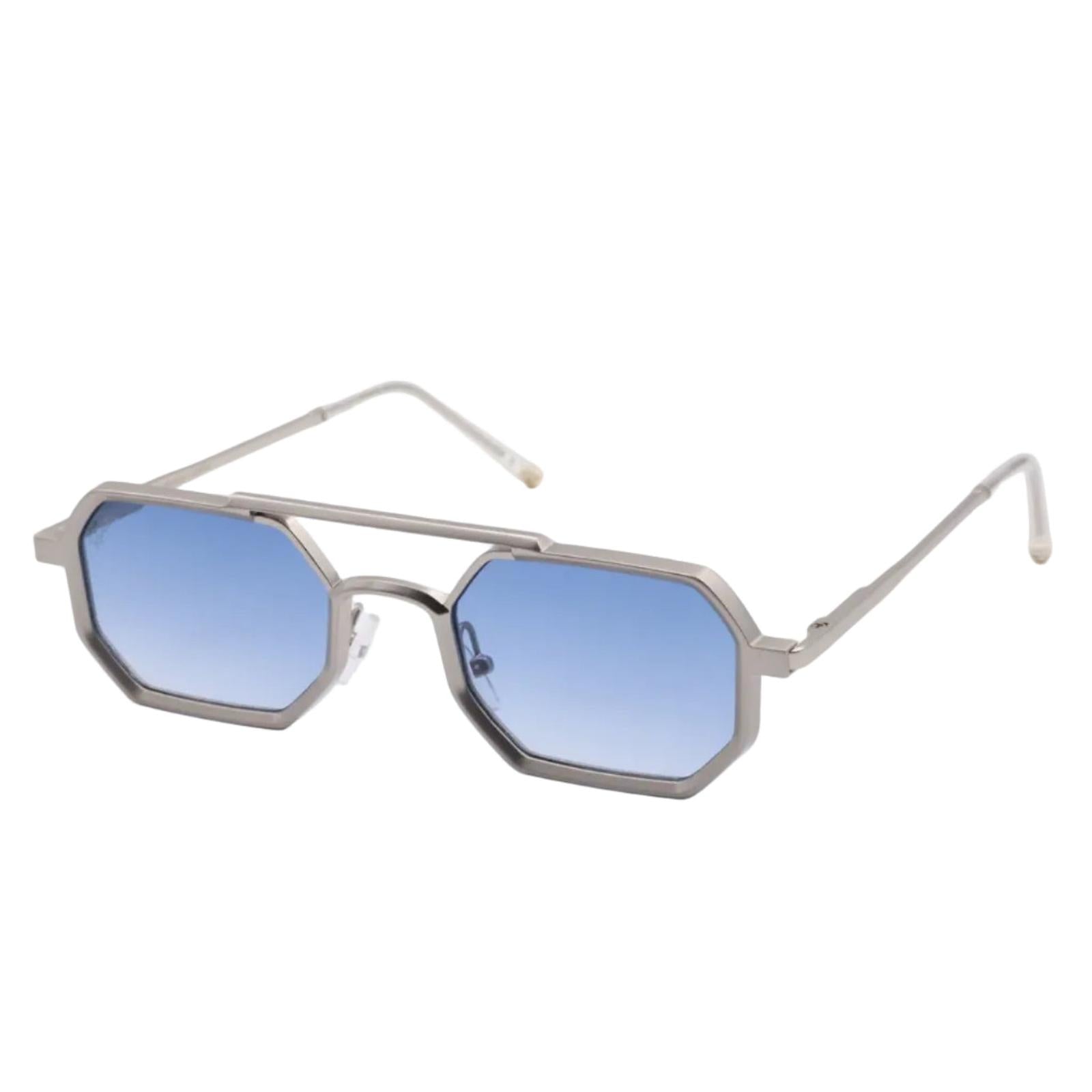 Lunettes de soleil LONDON Gris & Bleu Clair - Rivellia®