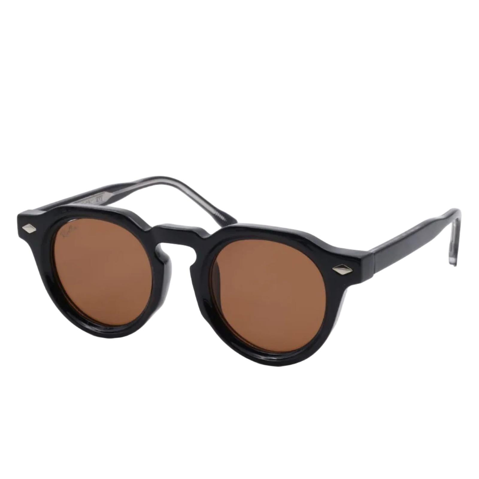 Lunettes de soleil PALMA Noir & Marron - Rivellia®