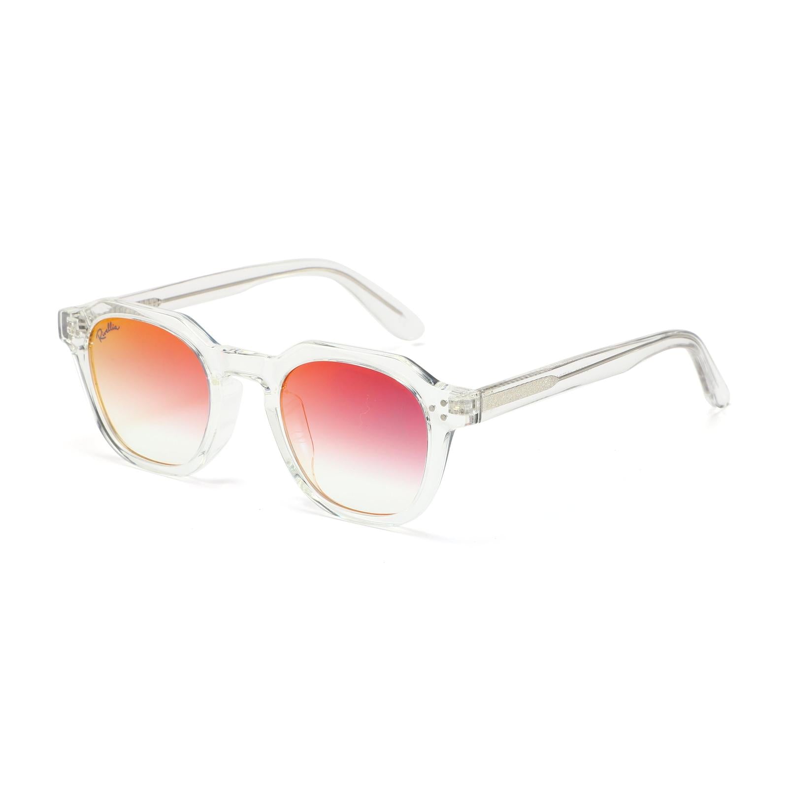 Lunettes de soleil AURA Clair & Miroir Orange - Rivellia®