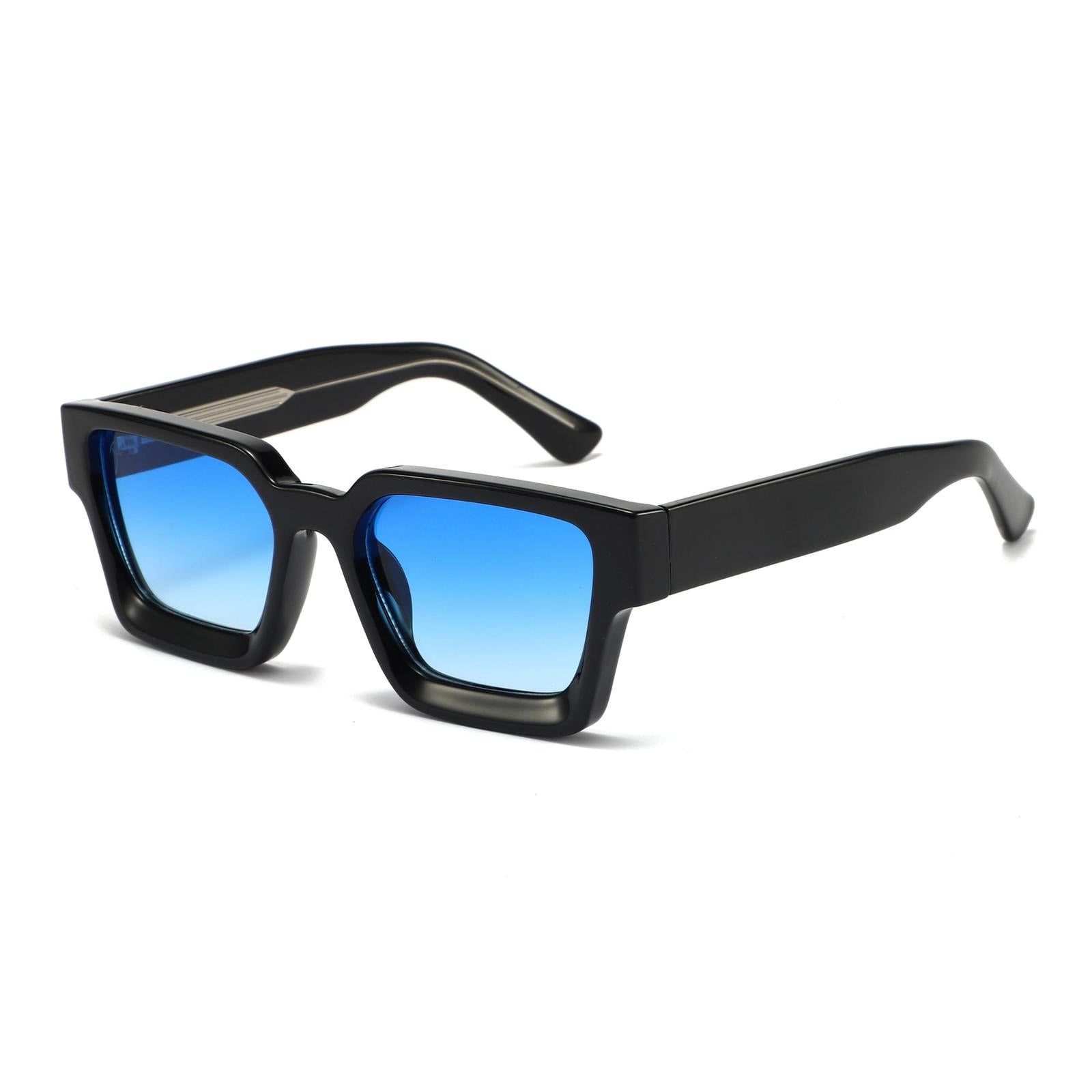 Lunettes de soleil CALYPSO Noir & Bleu - Rivellia®
