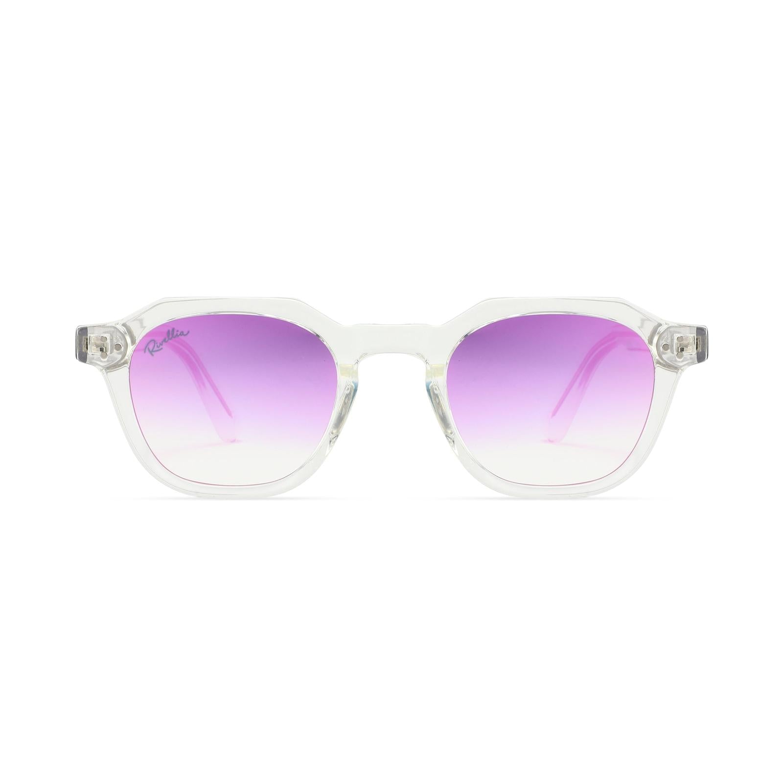 Lunettes de soleil AURA Clair & Miroir Rose - Rivellia®