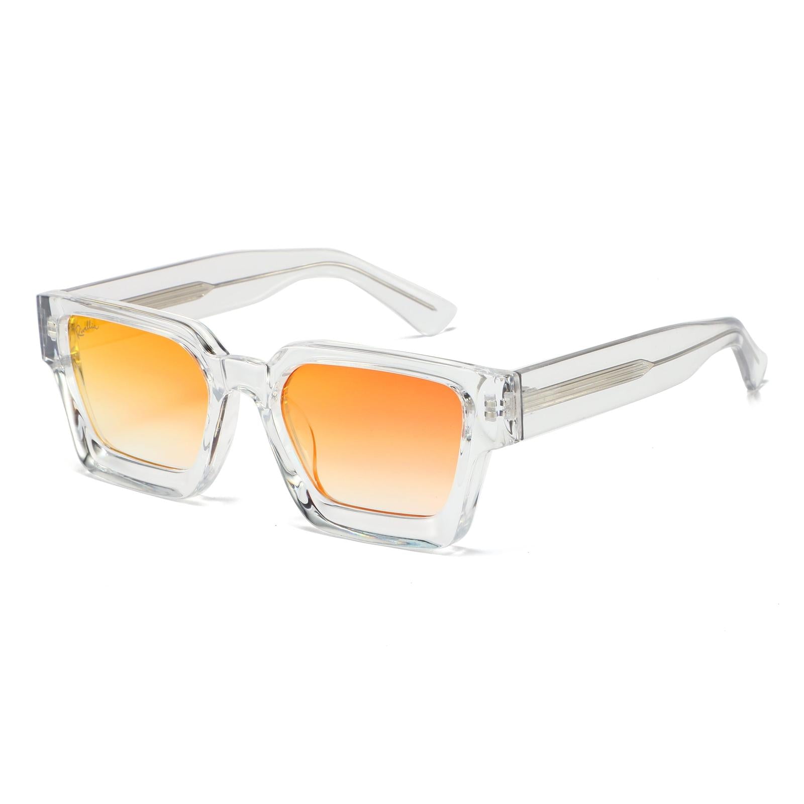 Lunettes de soleil CALYPSO Clair & Orange - Rivellia®