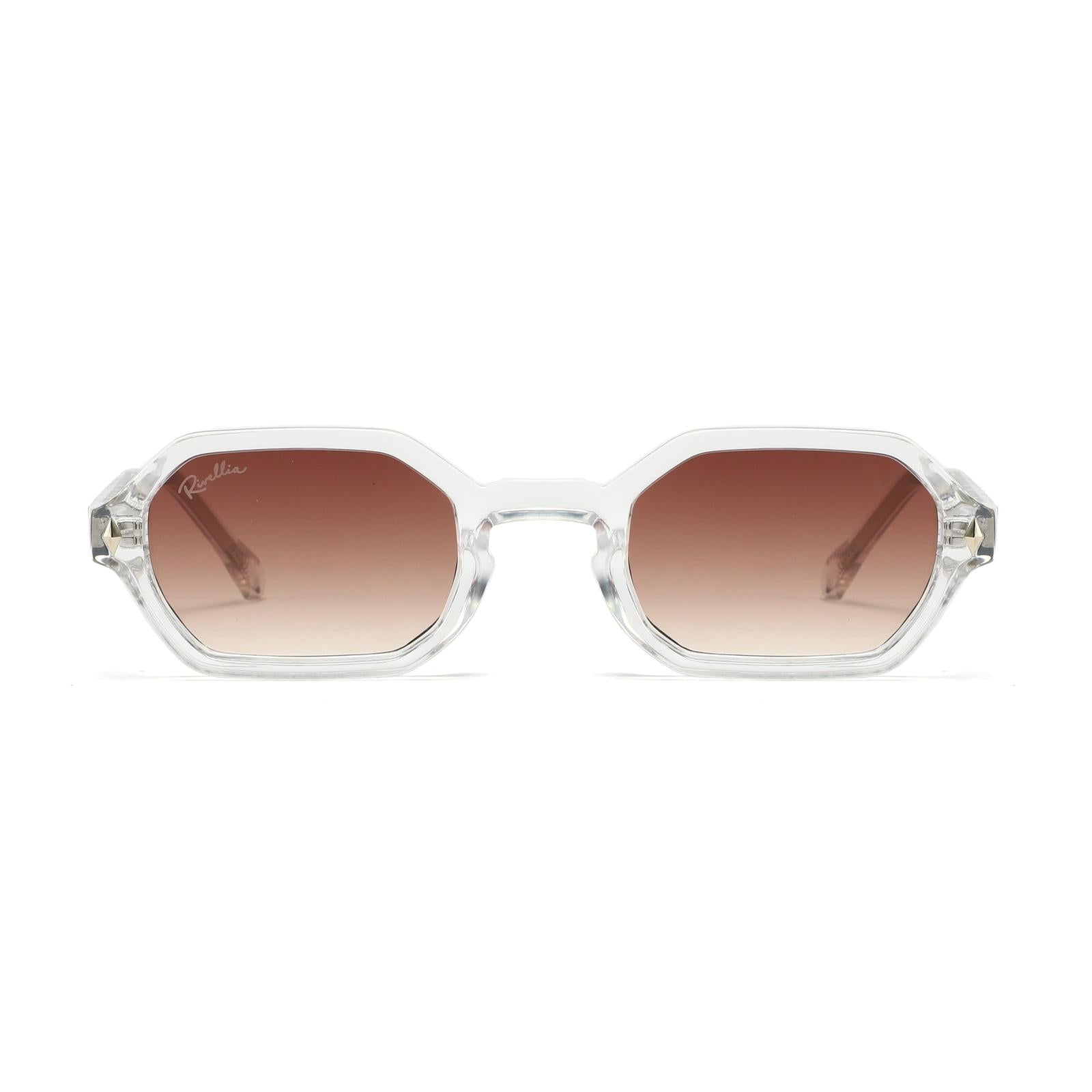 Lunettes de soleil NOREA Clair & Marron - Rivellia®