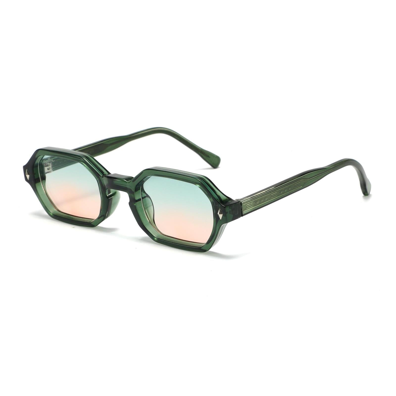 Lunettes de soleil NOREA Vert & Dégradé Rosé - Rivellia®