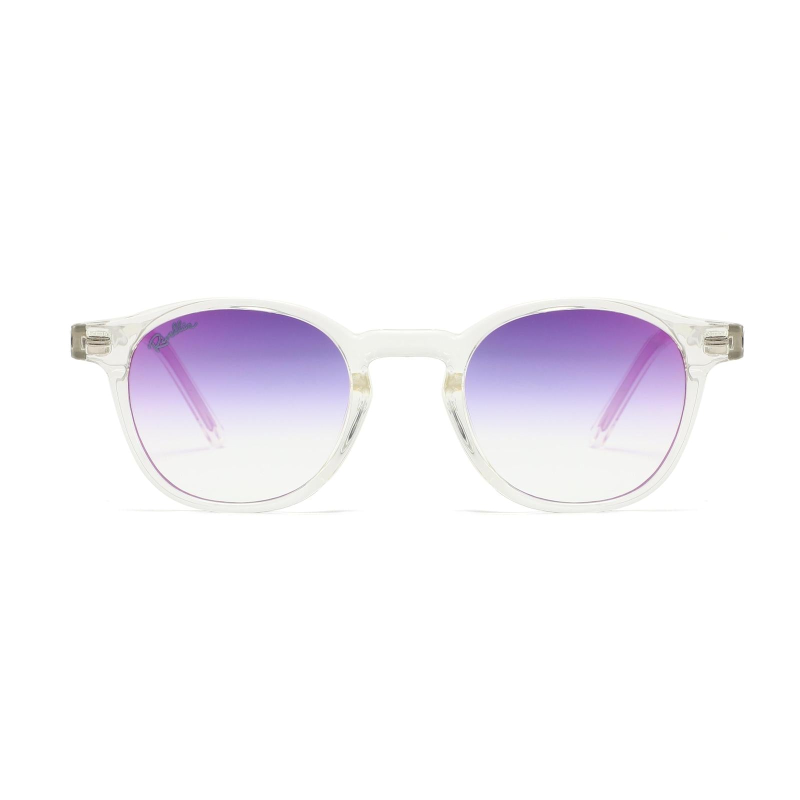 Lunettes de soleil ZENITH Clair & Miroir Rose - Rivellia®