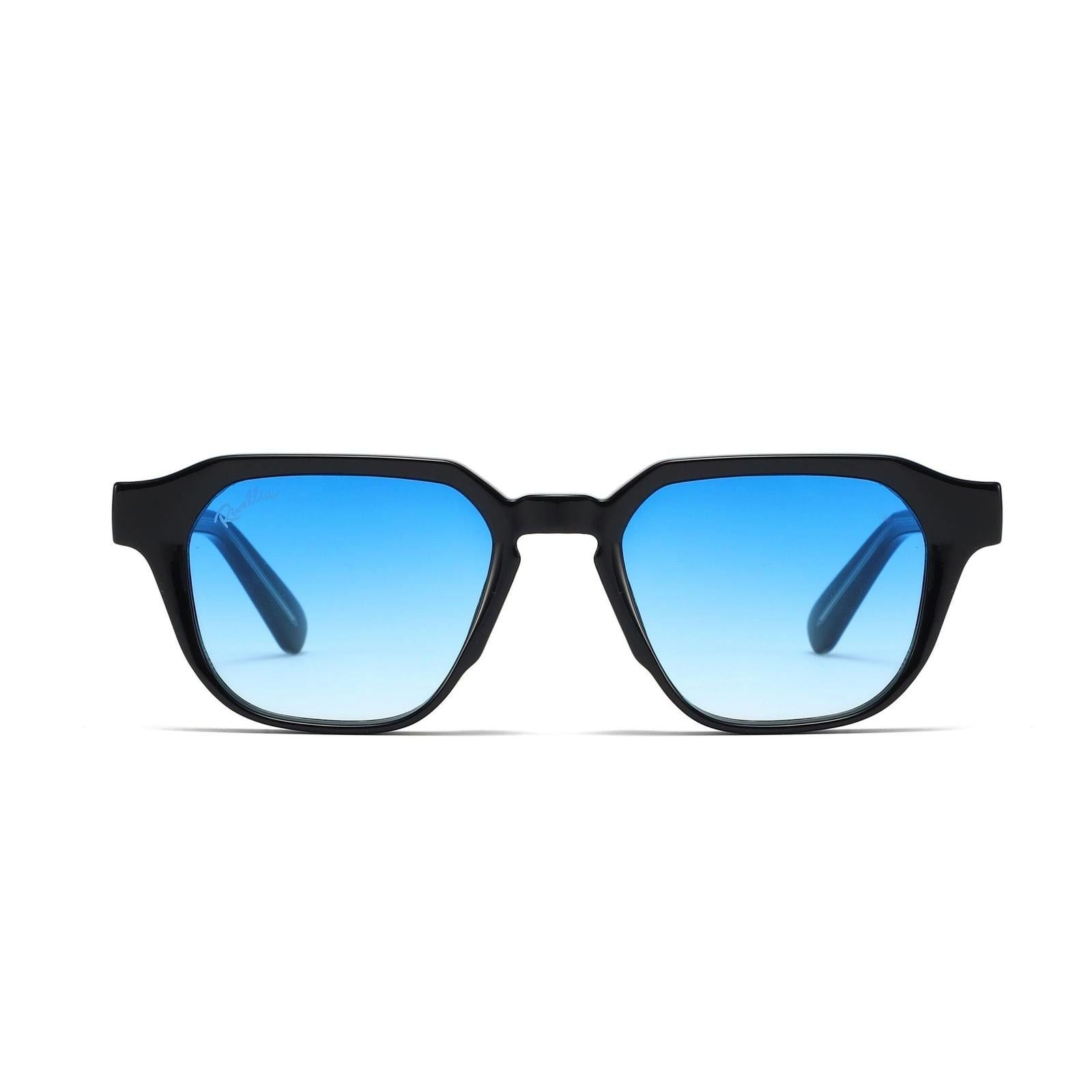 Lunettes de soleil ISKA Noir & Bleu - Rivellia®