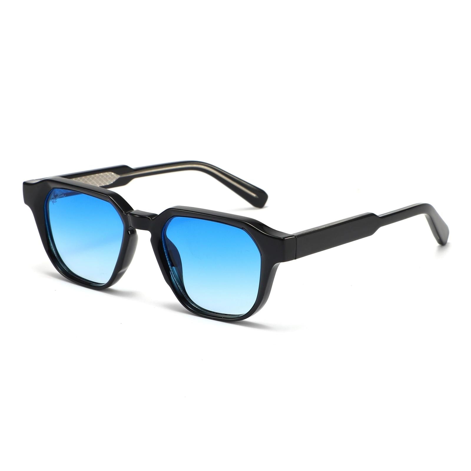 Lunettes de soleil ISKA Noir & Bleu - Rivellia®