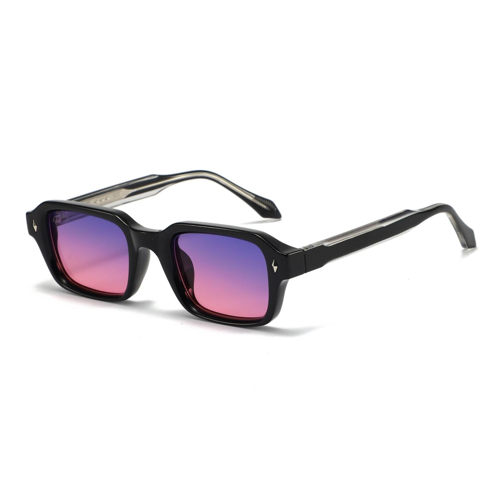 Lunettes de soleil PELIA Noir & Violet dégradé - Rivellia®