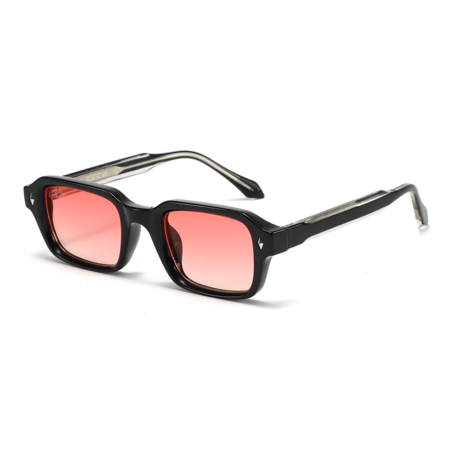 Lunettes de soleil PELIA Noir & Orange - Rivellia®