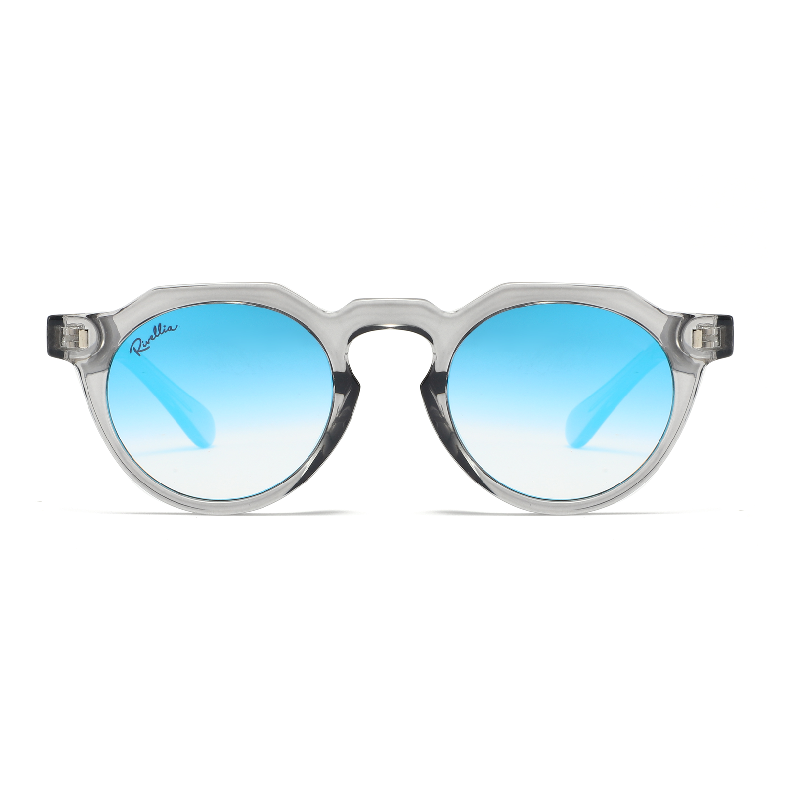 Lunettes de soleil DUNE Gris & Miroir Bleu - Rivellia®