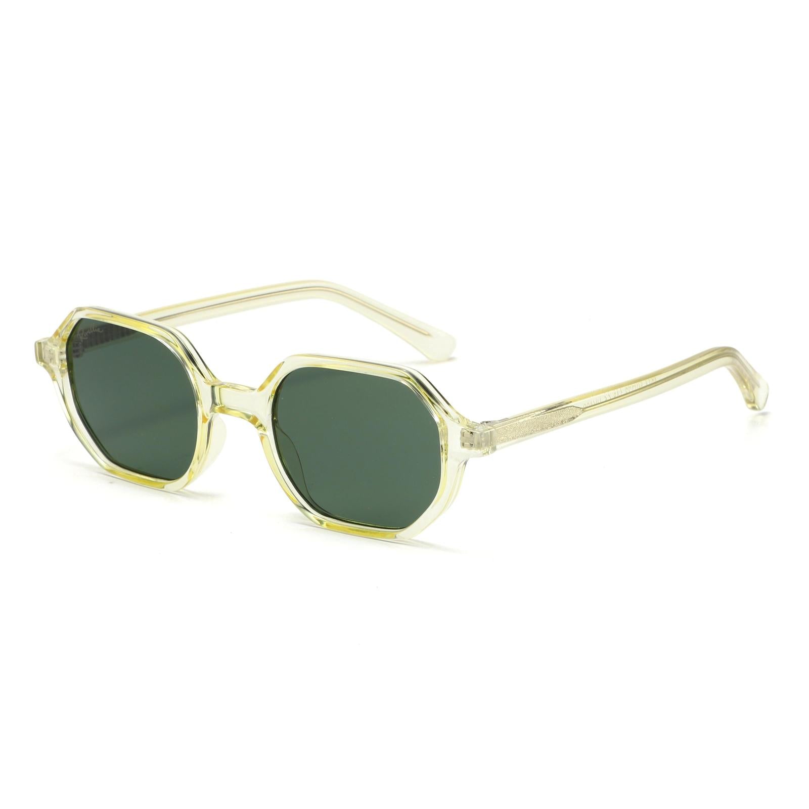 Lunettes de soleil NAERIS Clair Jaune & Vert Sauvage - Rivellia®