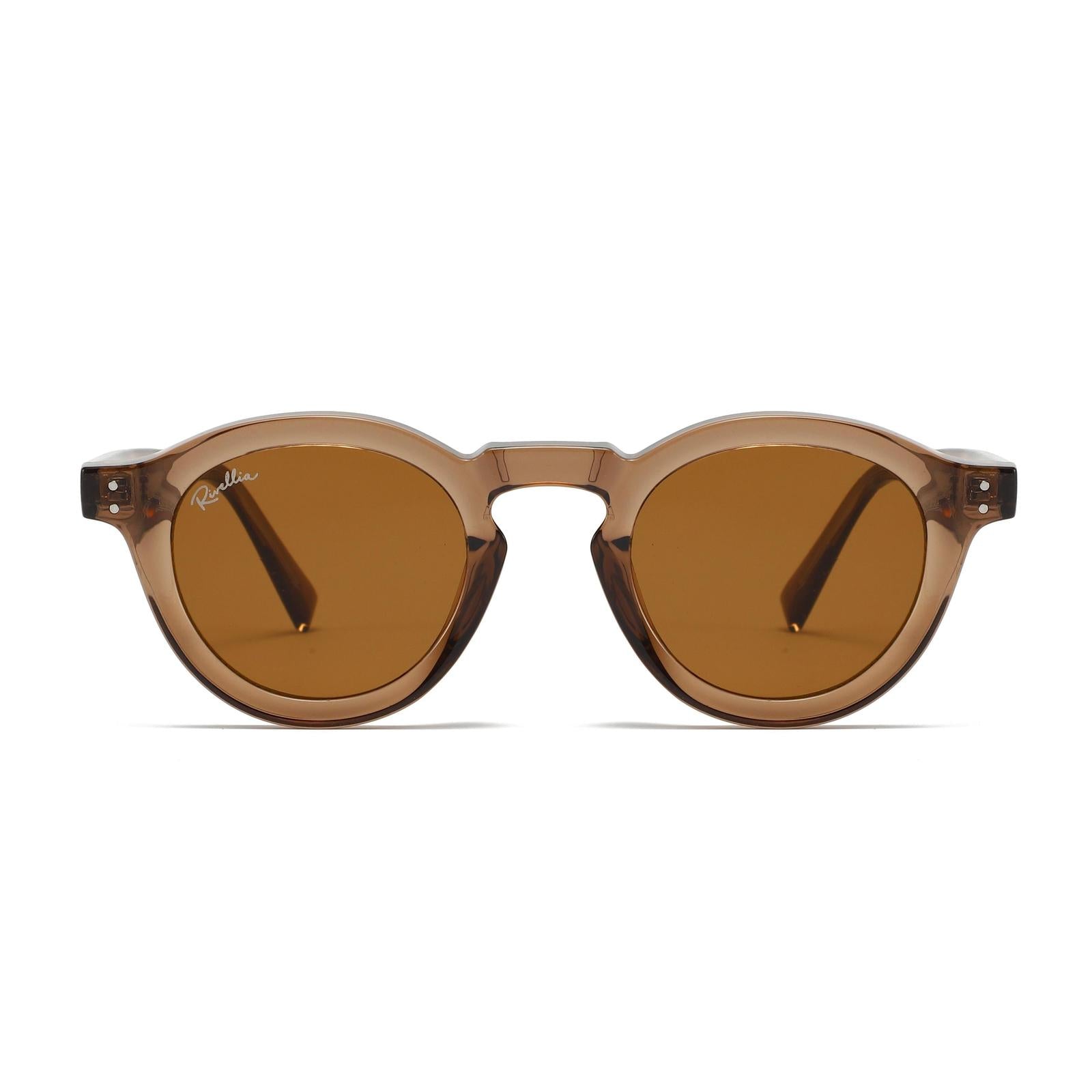 Lunettes de soleil CALYRA Marron Clair - Rivellia®