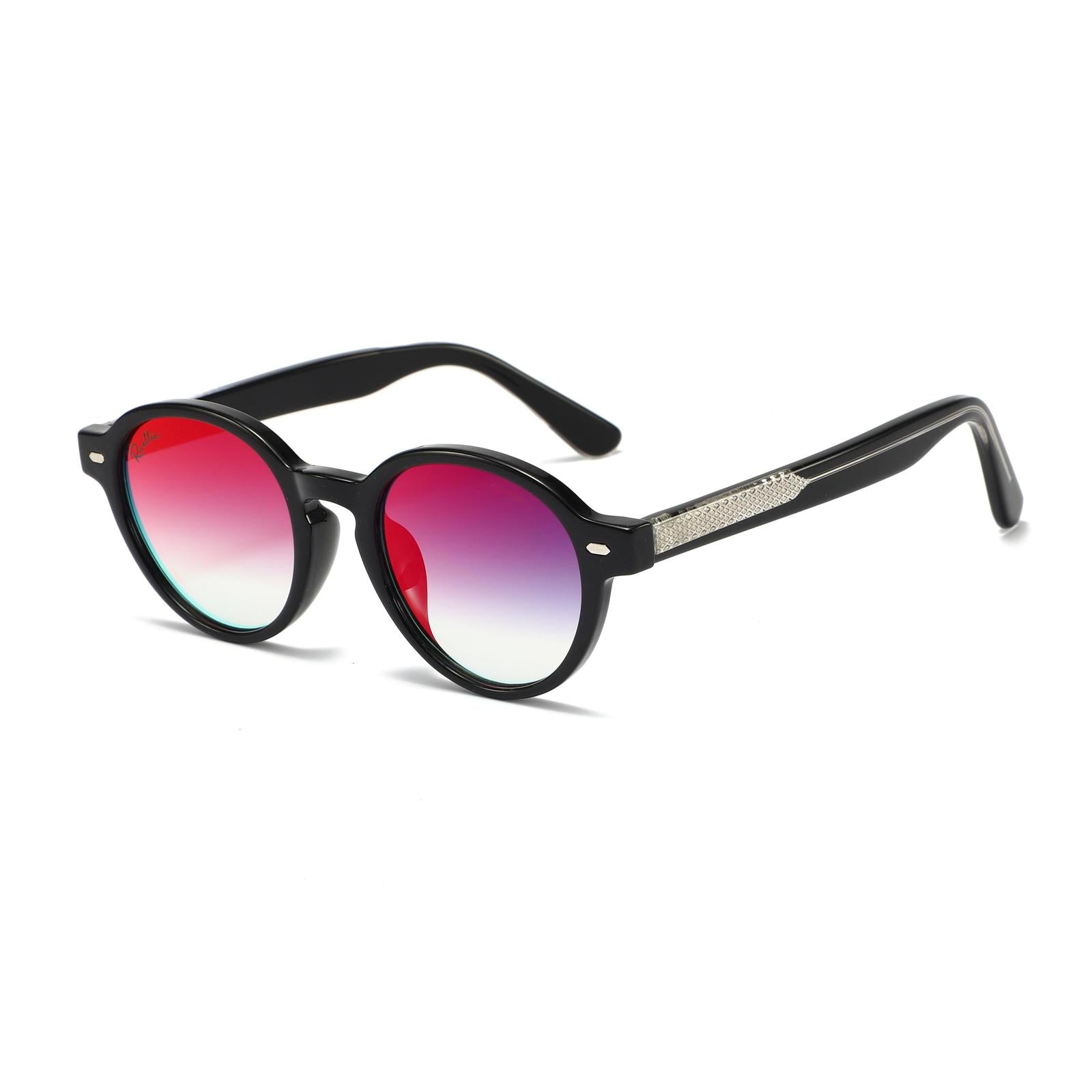 Lunettes de soleil NOVA Noir & Miroir Rouge - Rivellia®