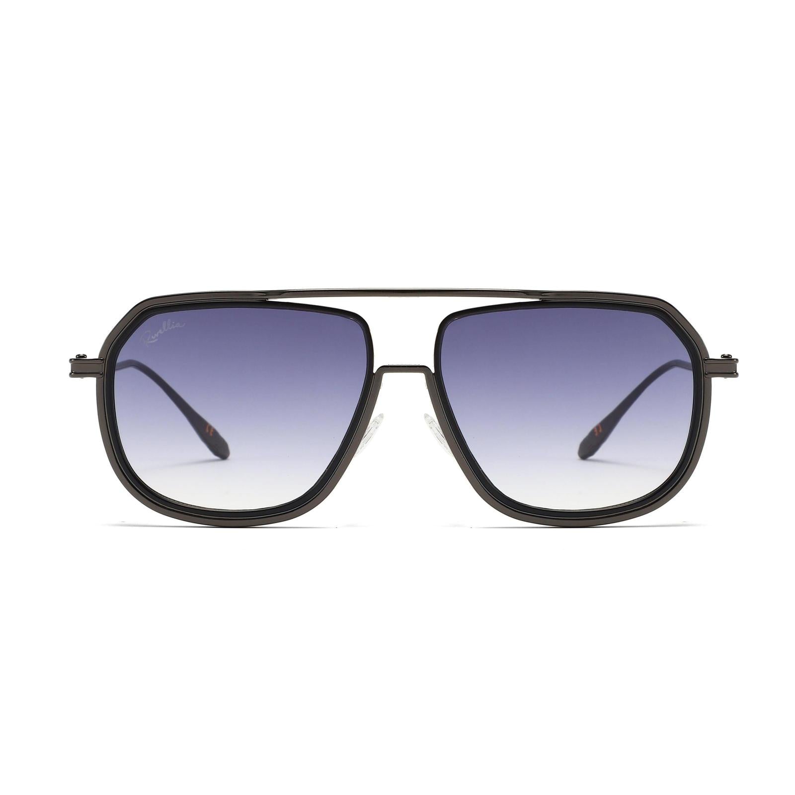 Lunettes de soleil ELARA Noir & Dégradé Violet - Rivellia®
