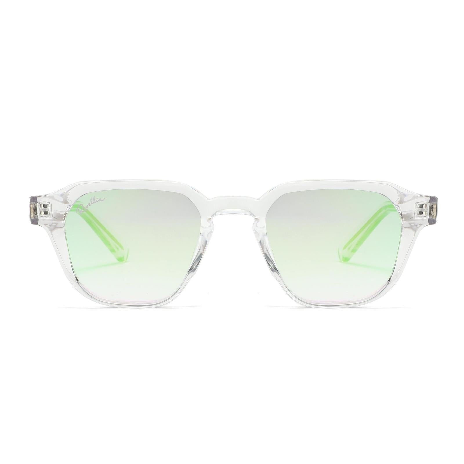 Lunettes de soleil ISKA Noir & Miroir Vert - Rivellia®